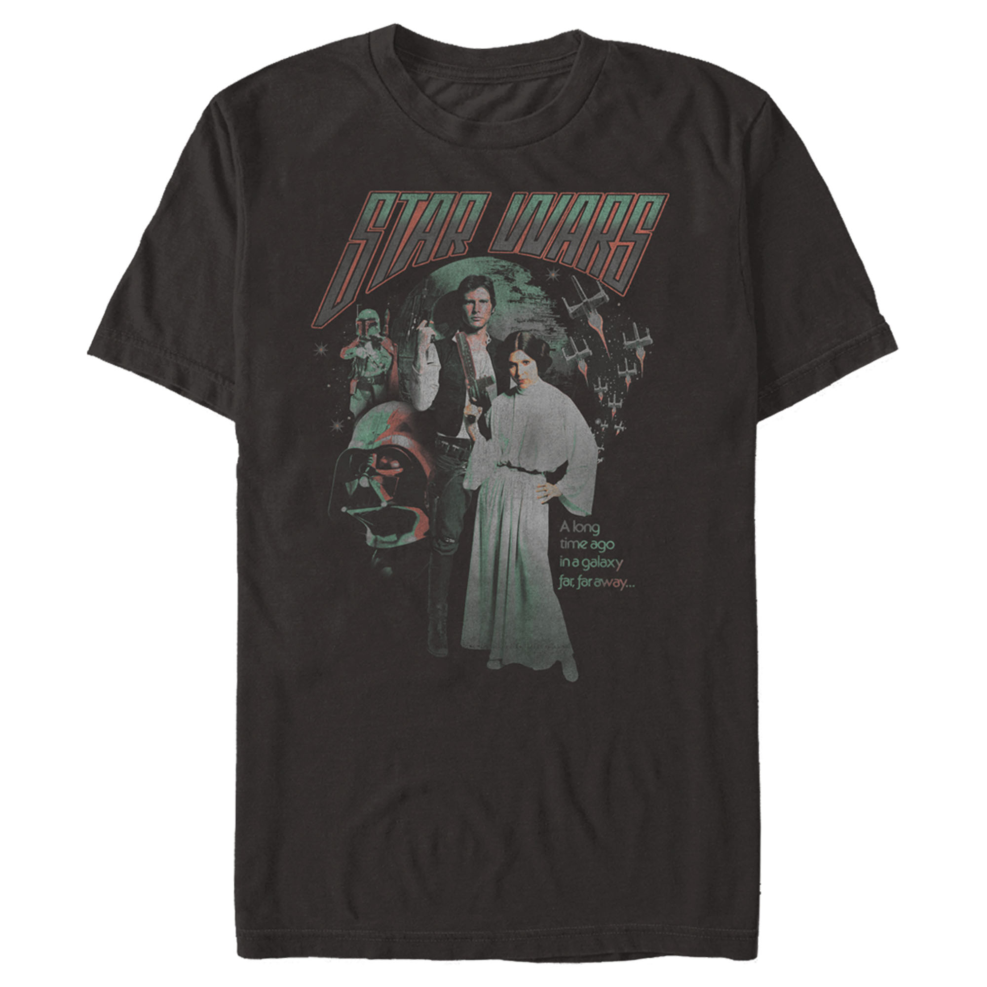 Men's Star Wars Distressed New Hope Poster Graphic Tee Black Large